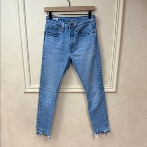 Levi’s Premium 501 Raw Edge Hem Jeans